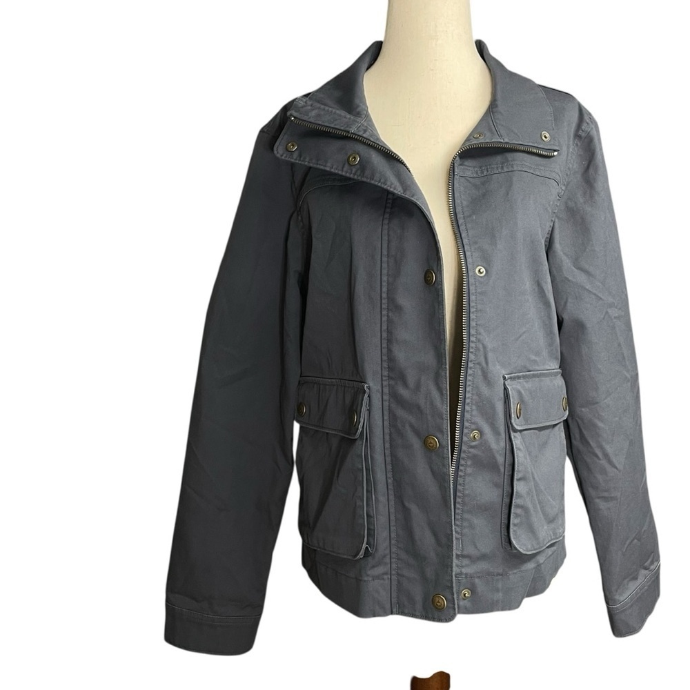 Patagonia Womens Prairie Dusk Barn Jacket Smolder Blue Military Style Coat Sz S - Picture 3 of 16